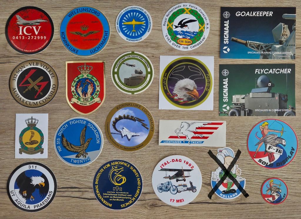 stickers Luchtmacht KLu 44, Ophalen of Verzenden, Luchtmacht, Nederland, Embleem of Badge