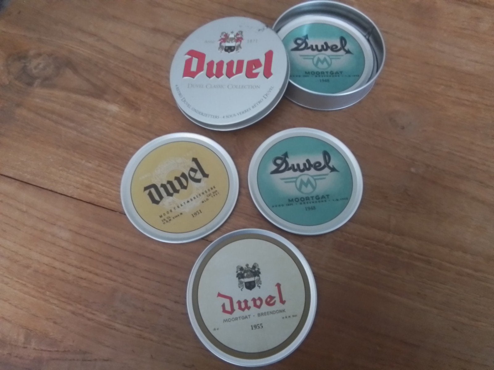 Duvel Classic Collection Viltjes in Blik, Ophalen of Verzenden, Glas of Glazen, Duvel