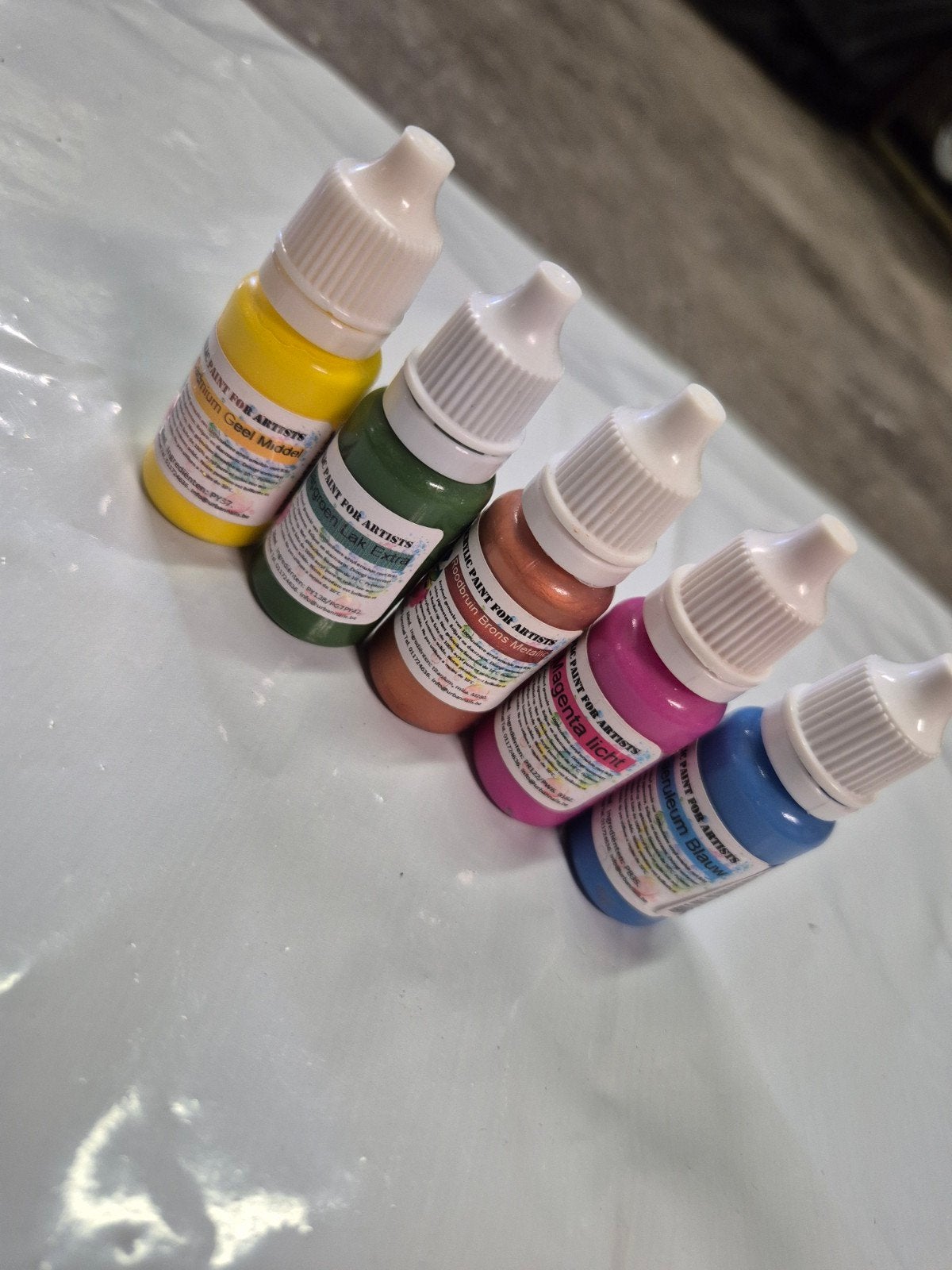 Nieuw 5x urban nails pure paint voor one stroke & painting 2, Overige kleuren, Nieuw, Ophalen of Verzenden, Handen en Nagels