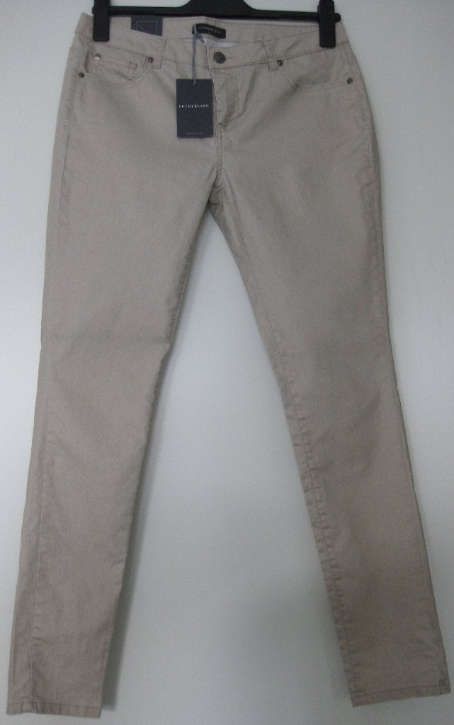 Sutherland Denim Broek beige-gold coated 5-pocket maat XL, Sutherland, Beige, Maat 46/48 (XL) of groter, Nieuw