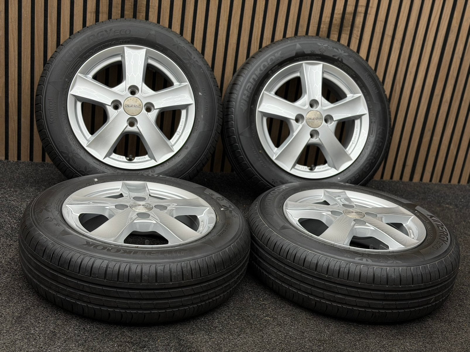 14 inch Dezent TX - Suzuki Swift Ignis 2 4x100 ET47 Hankook, Auto-onderdelen, Banden en Velgen, Ophalen, 14 inch, ., Banden en Velgen
