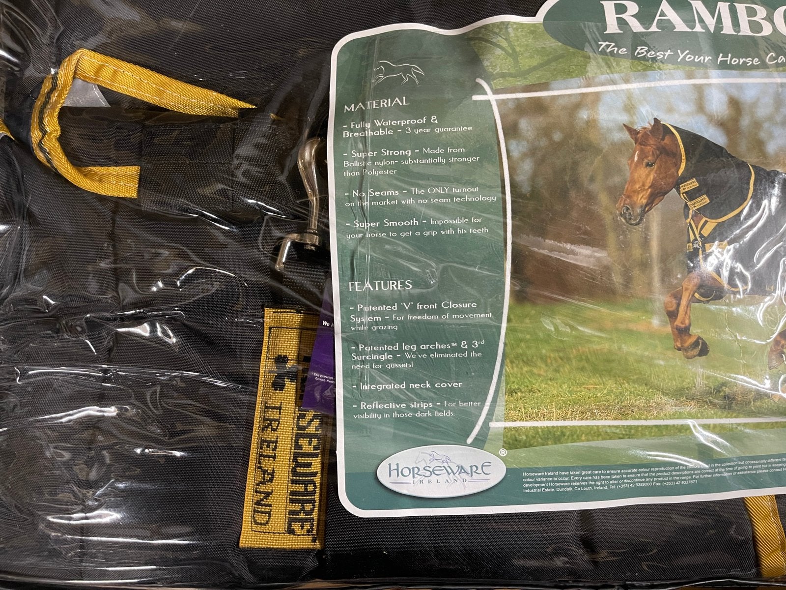 Nieuw Horseware Rambo Supreme Heavy 6’3-140 winterdeken 420g, Ophalen of Verzenden, Nieuw, 420 g, Regendeken