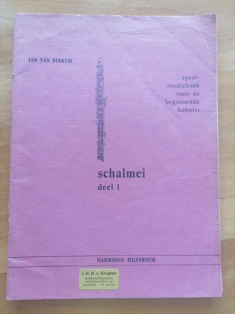 Jan van Beekum - Schalmei deel 1 (Hobo lesboek), Ophalen of Verzenden