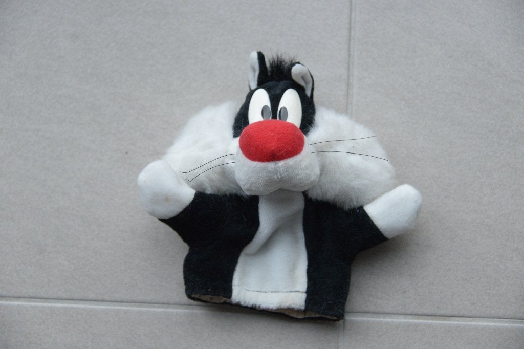2 originele popjes van Looney Tunes., Ophalen of Verzenden, Looney Tunes, Zo goed als nieuw, Beeldje of Figuurtje