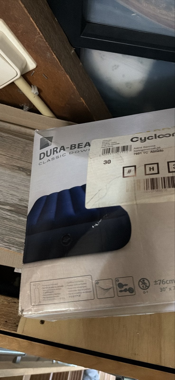 Twee eenpersoons luchtbedden - Dura-Beam Classic Downy, Caravans en Kamperen, Ophalen of Verzenden, Zo goed als nieuw, 1-persoons