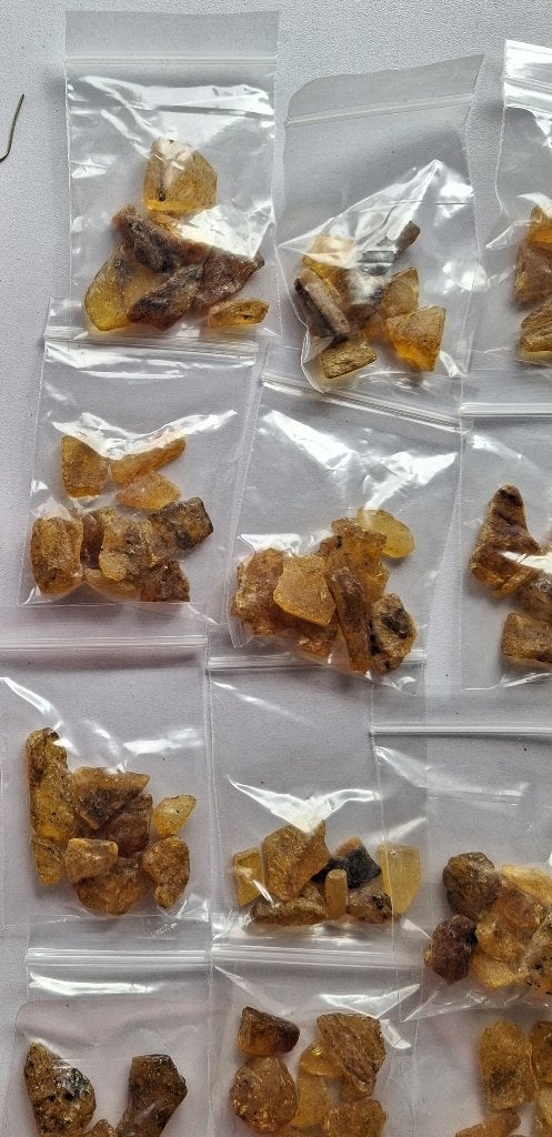 Barnsteen 25 zakjes à  5 gram, Ophalen of Verzenden, Overige typen