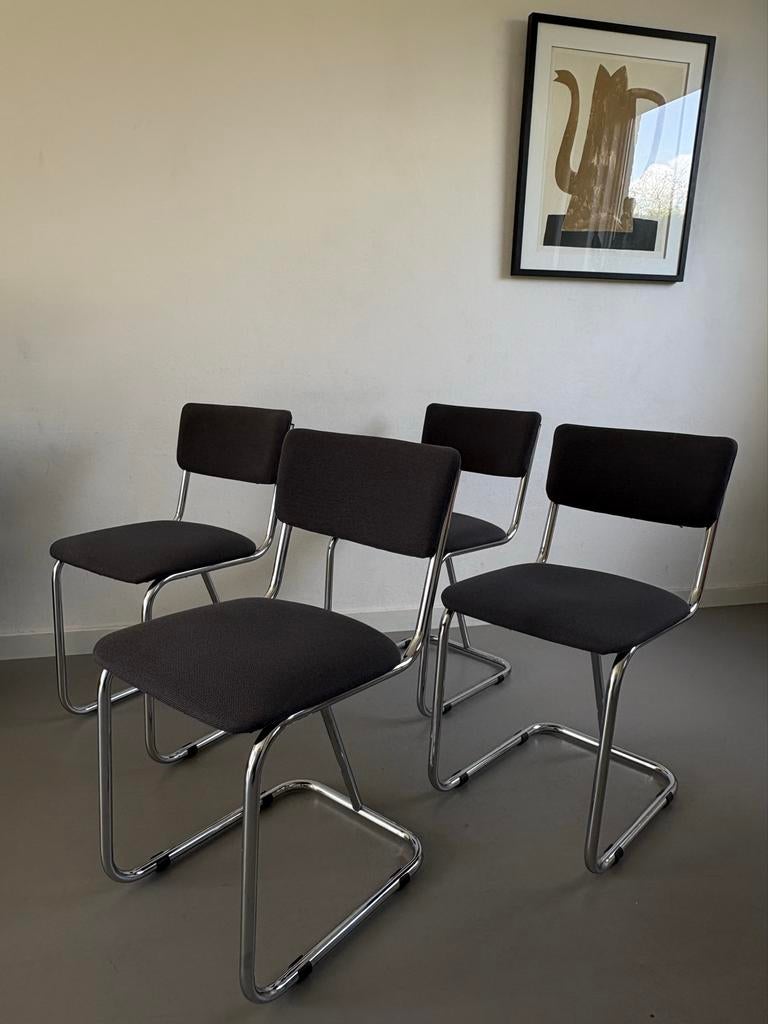 Vintage stoelen, Huis en Inrichting, Stoelen, Ophalen, Gebruikt, Overige kleuren, Vier