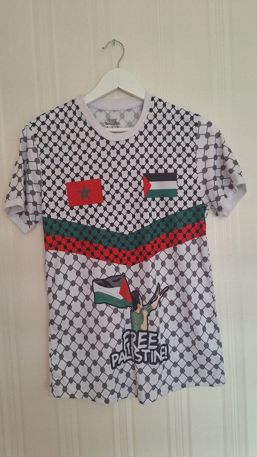 Palestijns Voetbal T-shirt - Free Palestine, Ophalen, Onbekend, Meerkleurig, Nieuw