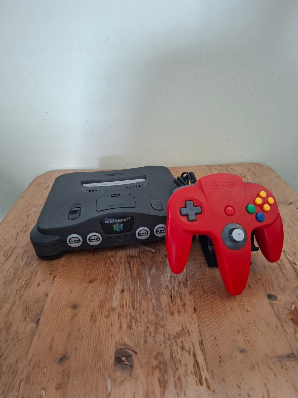 Nintendo 64 spelcomputer set, Ophalen of Verzenden, Gebruikt, Met 1 controller
