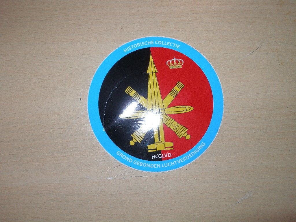 Sticker HCGLVD Grondgebonden Luchtverdediging, Ophalen of Verzenden, Landmacht, Nederland, Embleem of Badge