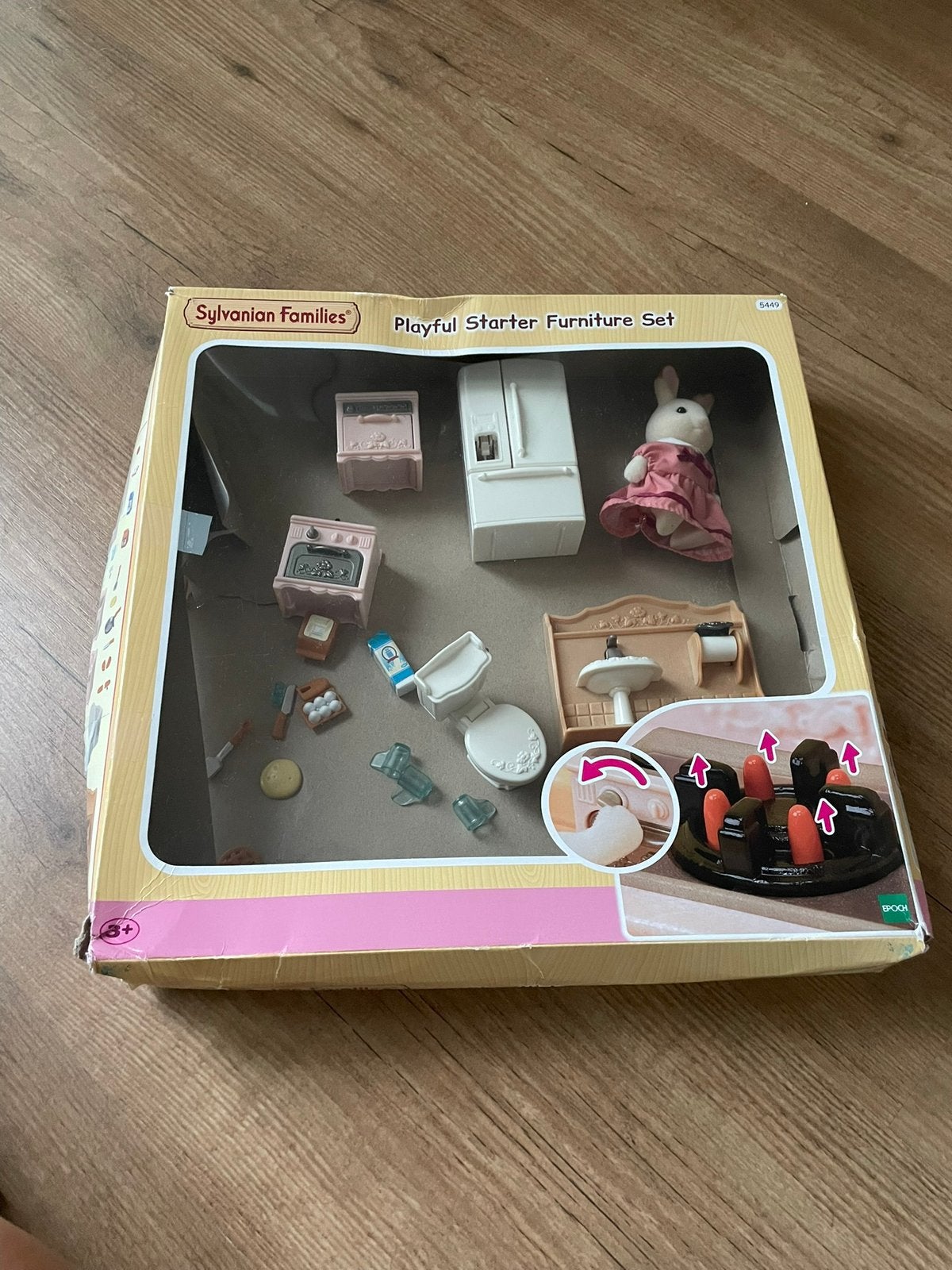 Sylvanian Families Speel Starter Meubelset met Konijn, Verzamelen, Ophalen of Verzenden, Gebruikt