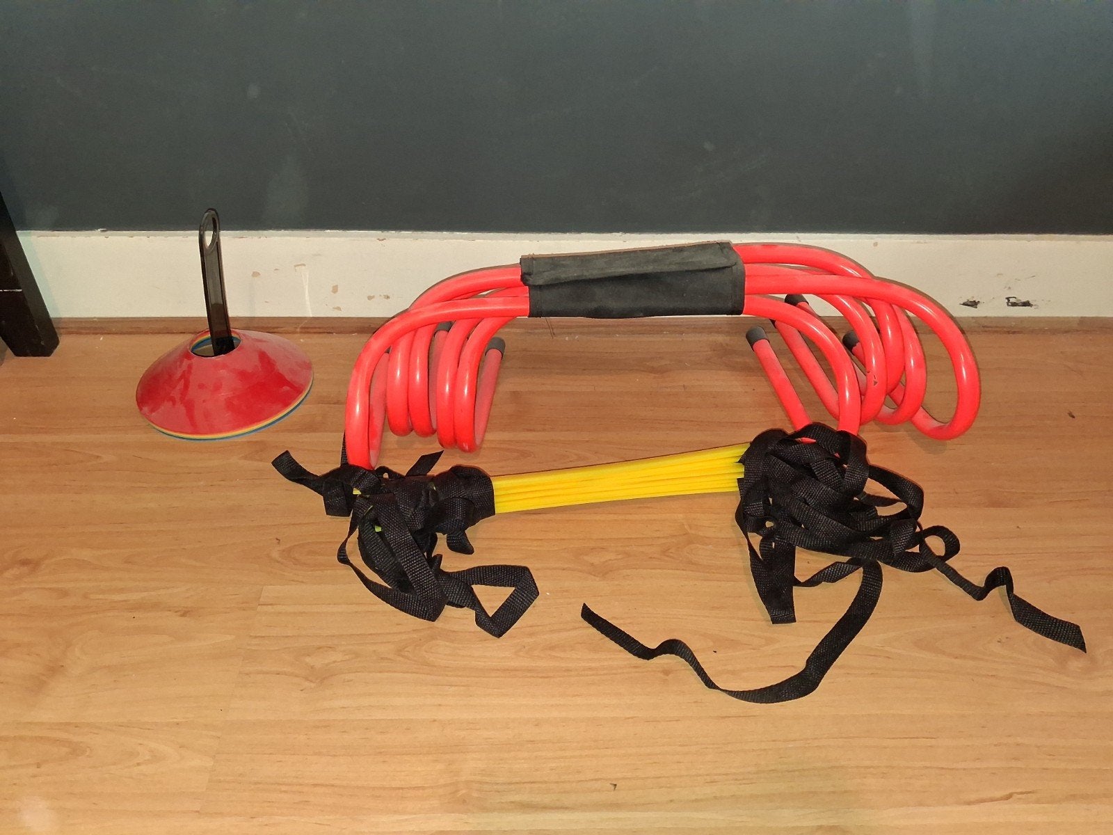 Voetbal trainingsset: agility ladder, hoepels, pionnen, Ophalen