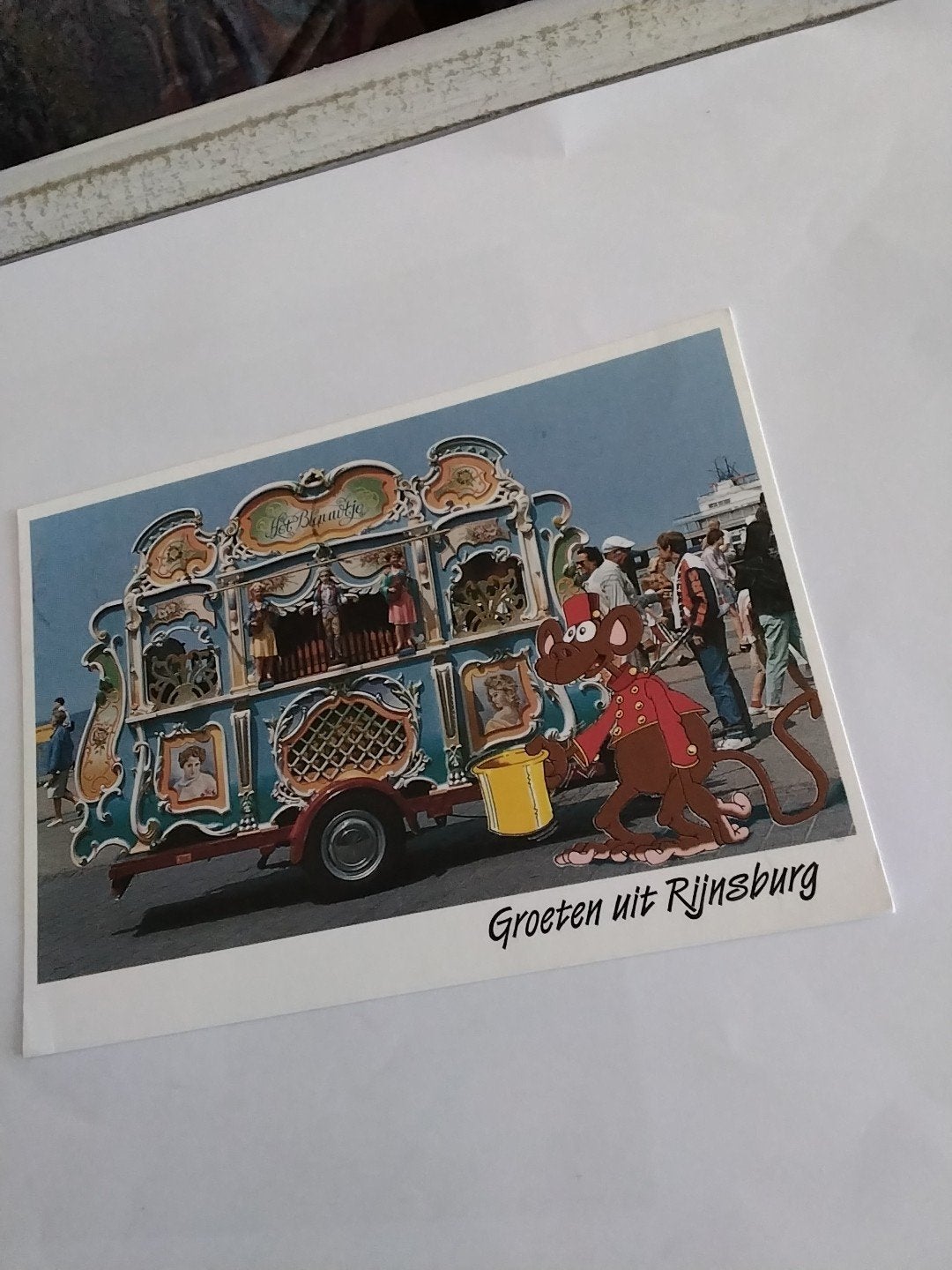 Ansichtkaart: Draaiorgel 'Het Blauwtje' RIJNSBURG, Ophalen of Verzenden, 1980 tot heden