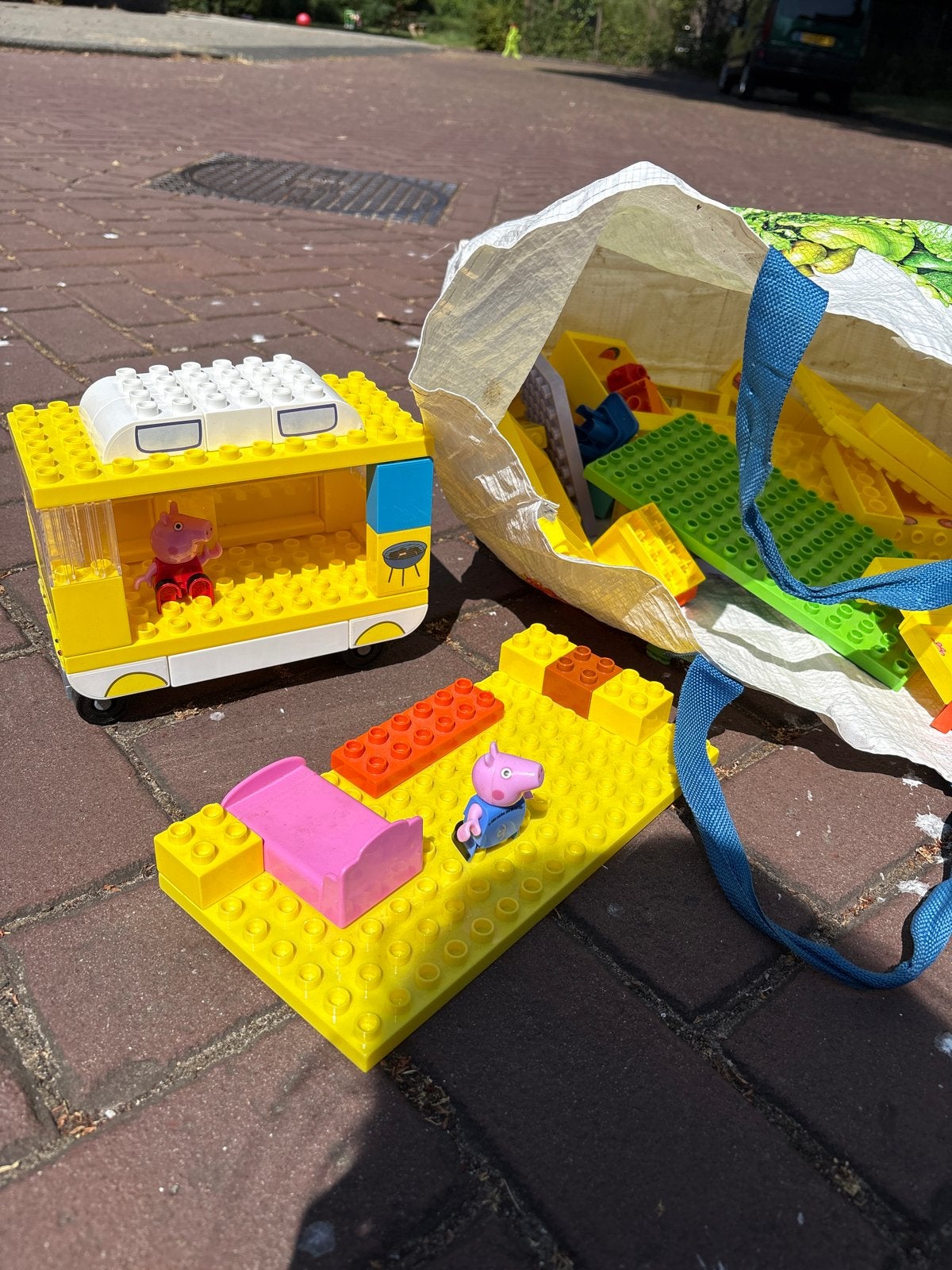 Peppa Pig camper en huis, Ophalen, Gebruikt, Overige merken