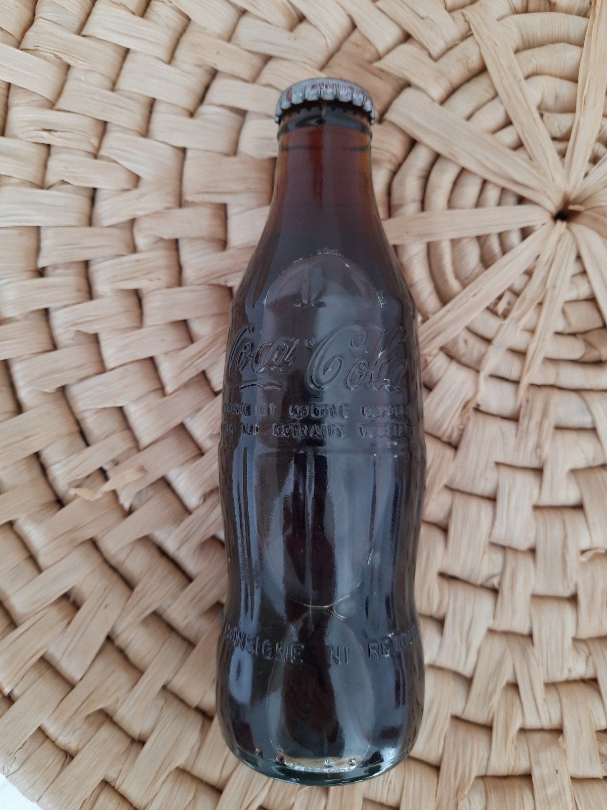 Vintage Coca-Cola flesje - Ongeopend, Jan '95, Ophalen of Verzenden, Zo goed als nieuw, P.O. Box 1734, Atlanta, GA 30301, USA