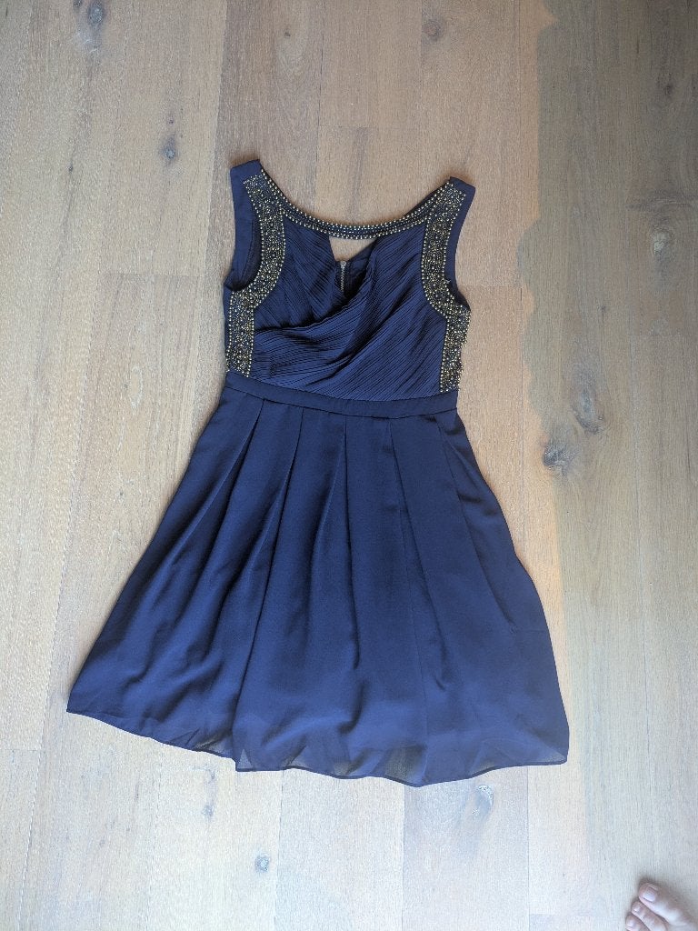 Cocktailjurk blauw maat 38, Maat 38/40 (M), Blauw, Nieuw, Ophalen of Verzenden