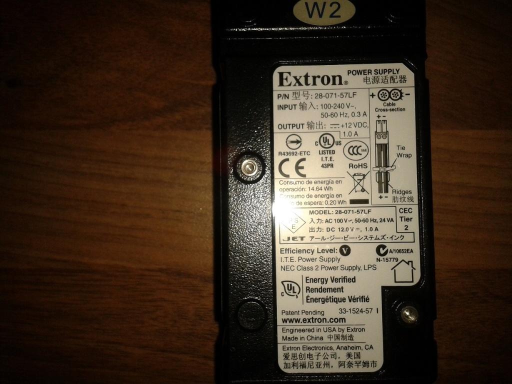 Extron 28-071-57lf  -12v power supply (nieuw), Ophalen of Verzenden, Nieuw