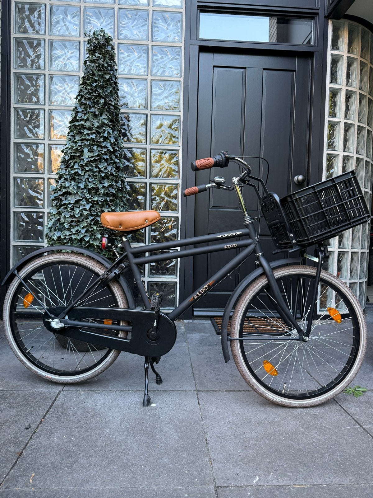 Aldo Cargo 24 inch, 3 versnellingen, AXA slot, mat zwart, Fietsen en Brommers, Fietsen | Heren | Herenfietsen, Versnellingen, Minder dan 49 cm