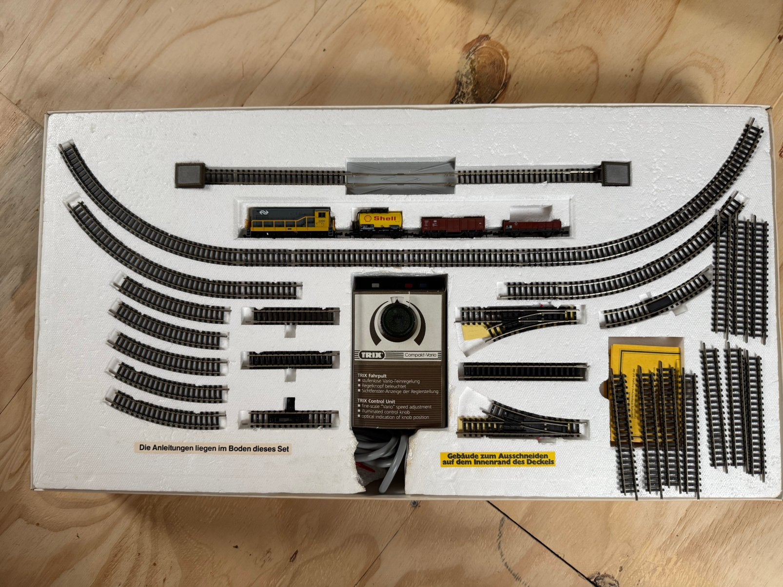 Minitrix Startset 70105 NS 2200 Goederentrein extra Rails, Treinset, Gelijkstroom, Trix, Analoog