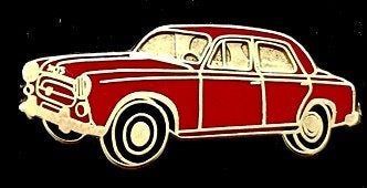 Peugeot 403 pin rood emaille, Ophalen of Verzenden, Nieuw, Transport, Speldje of Pin