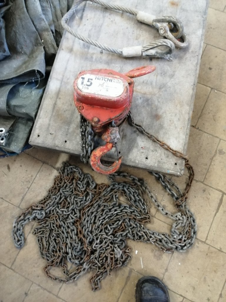 Kettingtakel 1,5 ton, Ophalen, Gebruikt, Handmatig