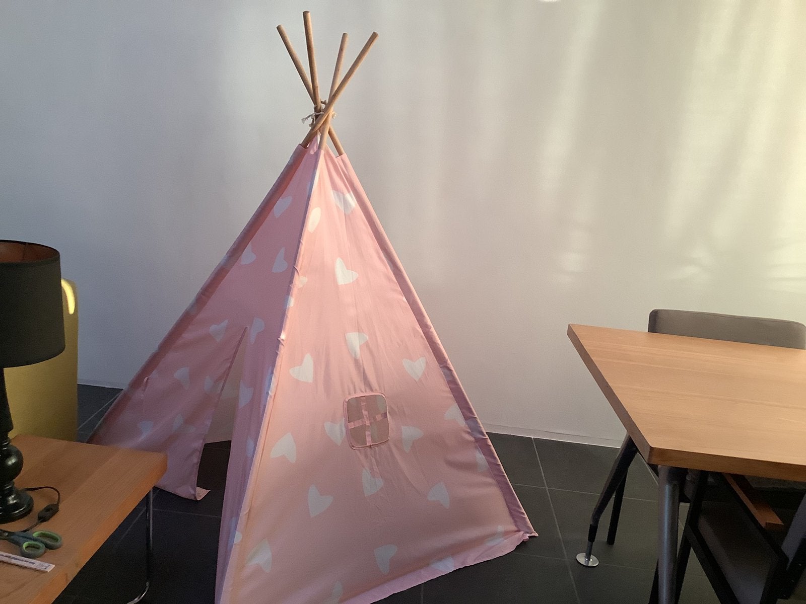 Tipi speeltent (wigwam), Ophalen, Gebruikt