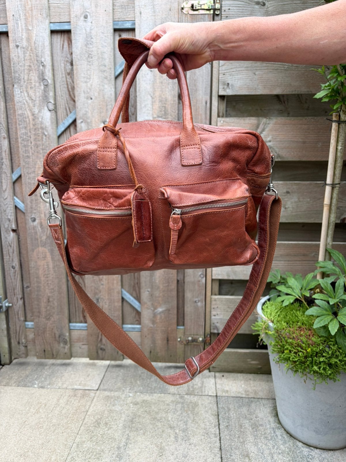 Cowboys bag, Ophalen, Zo goed als nieuw, Bruin, Handtas