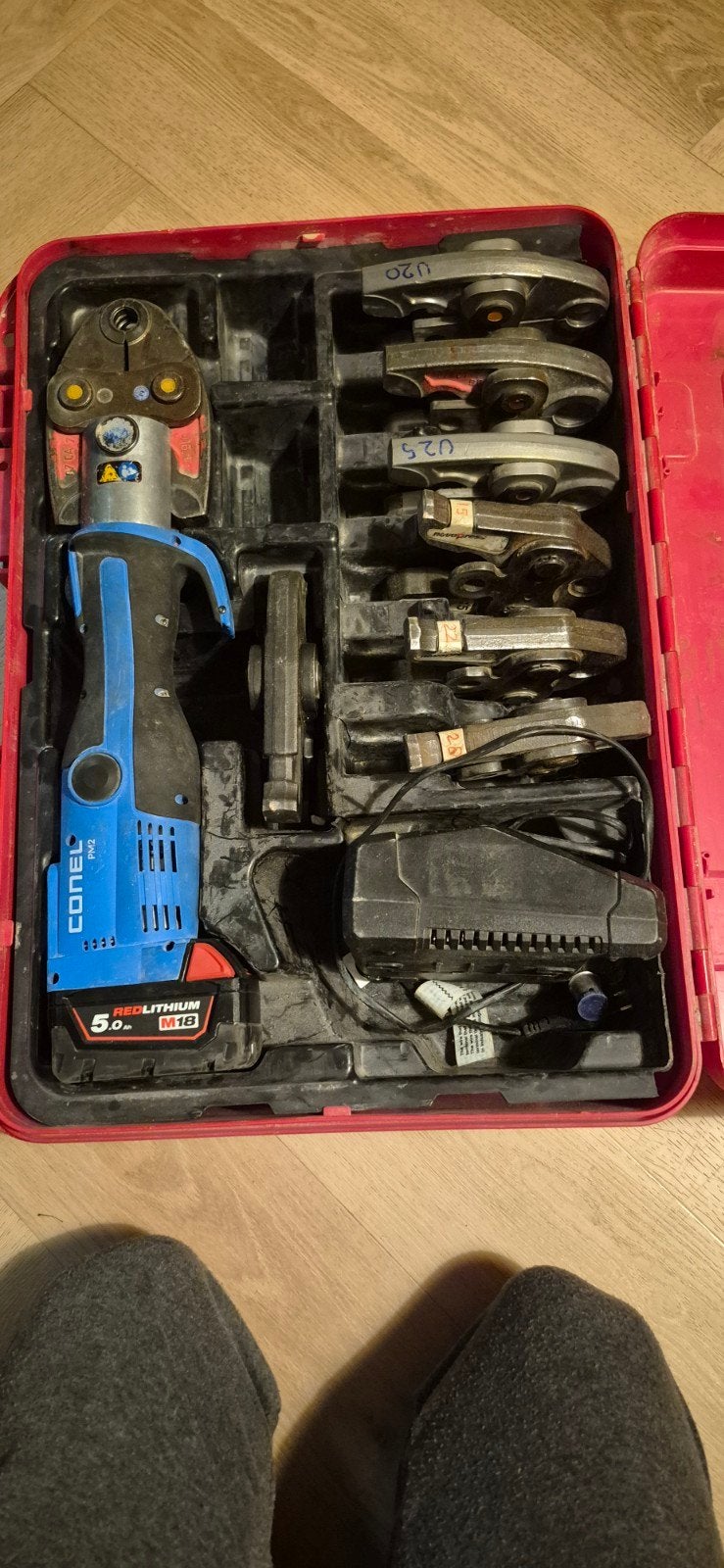 Conel perstang met bekken U16, U20, U25, M15, M22, M28, V42, Ophalen of Verzenden, Gebruikt