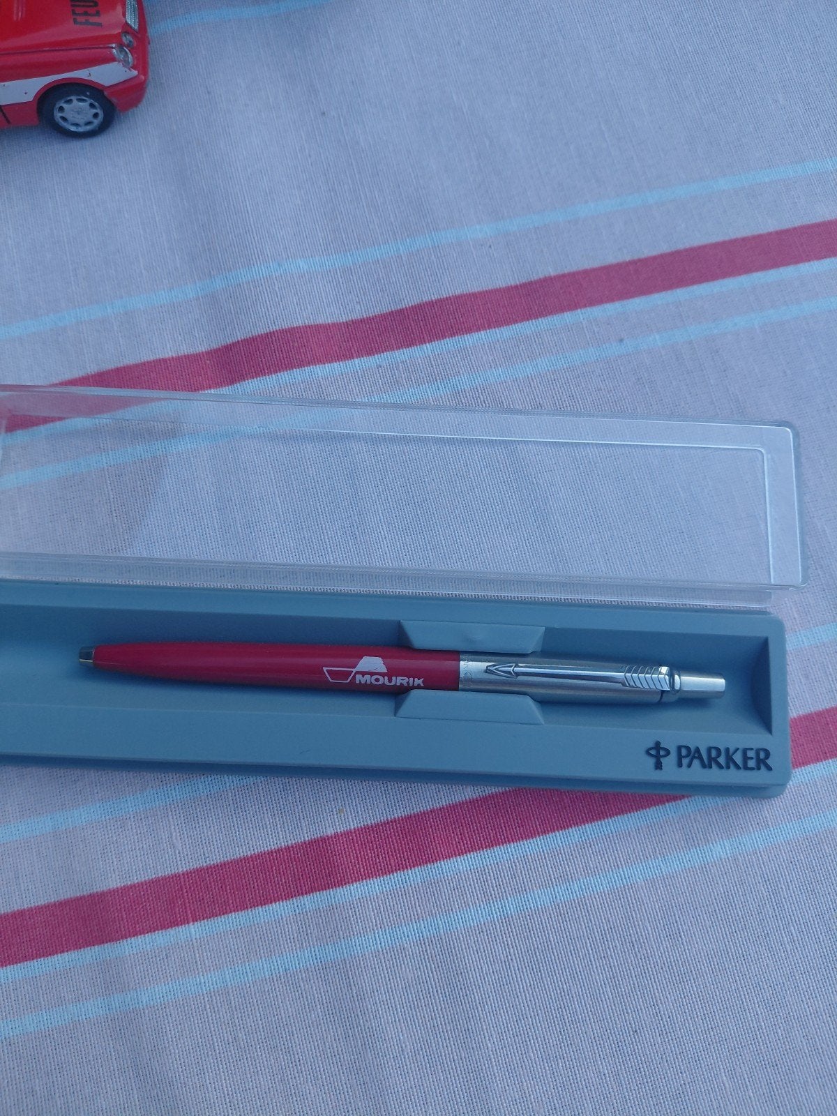 Parker Balpen Rood met Mourik Logo en Doosje, Ophalen of Verzenden