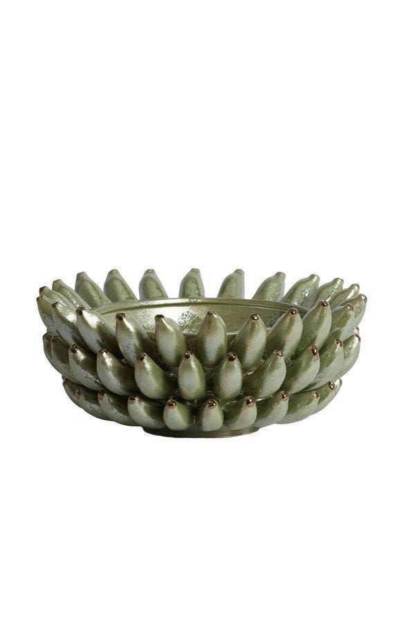 light & living schaal zita / banaan schaal, Huis en Inrichting, Ophalen, Zo goed als nieuw, Groen, 15 cm