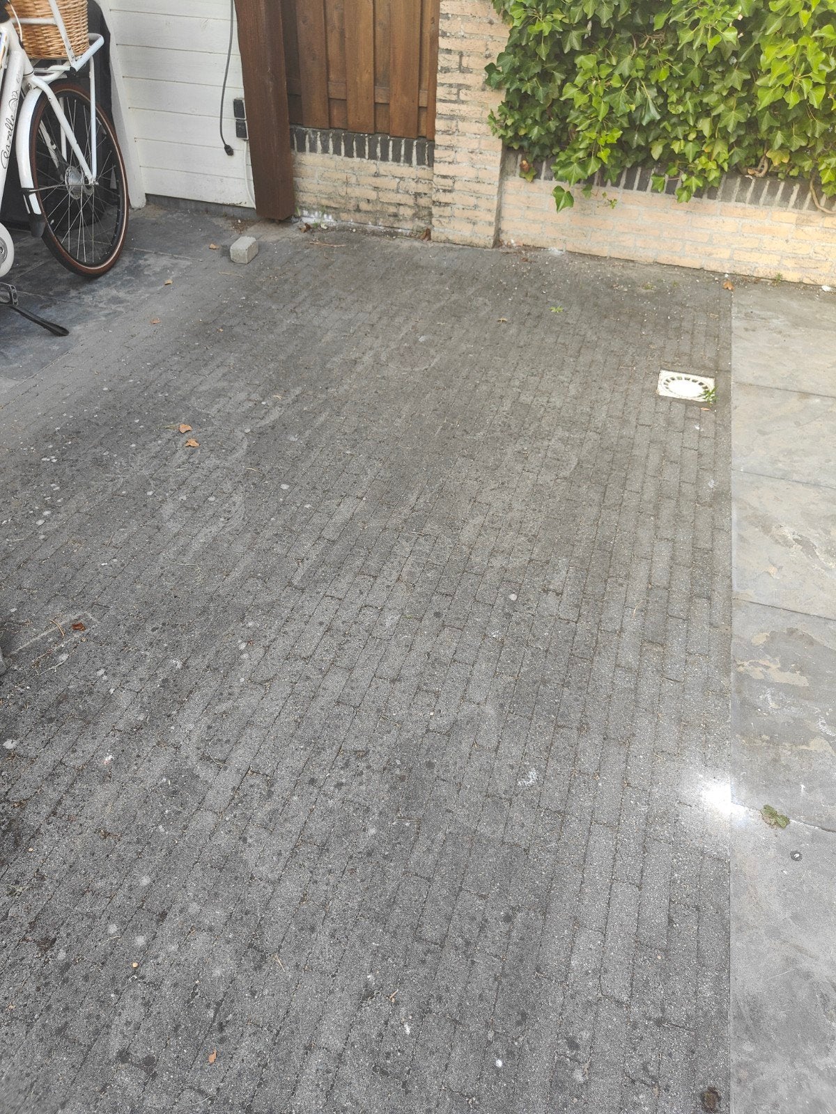 Blauwgrijze waaltjes, ca. 16m2, zelf ophalen in Elburg, Tuin en Terras, Tegels en Klinkers, Ophalen