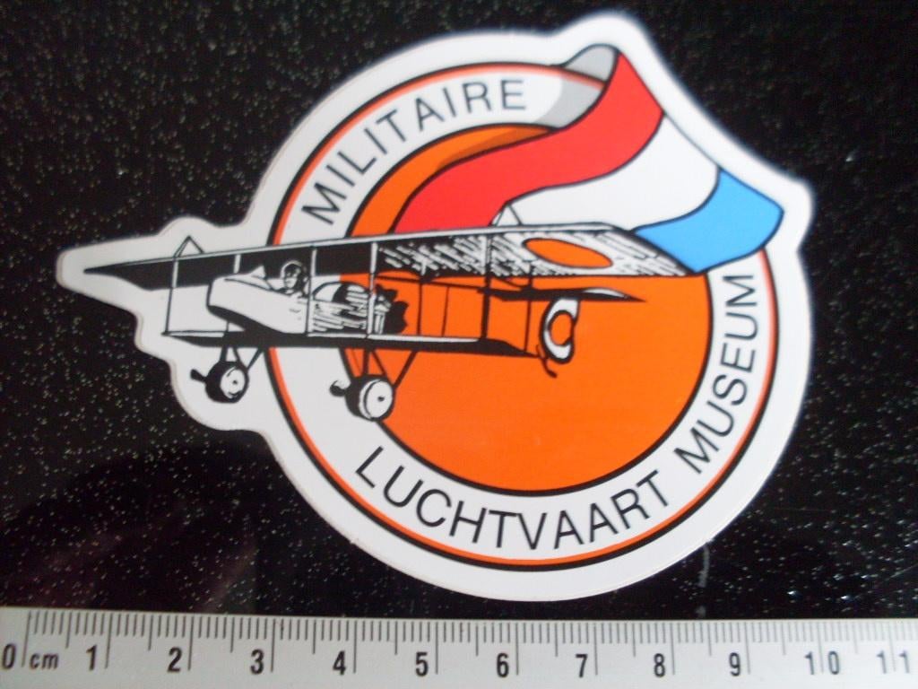 sticker militaire luchtvaart museum soesterberg logo NL, Verzenden, Zo goed als nieuw, Bedrijf of Vereniging