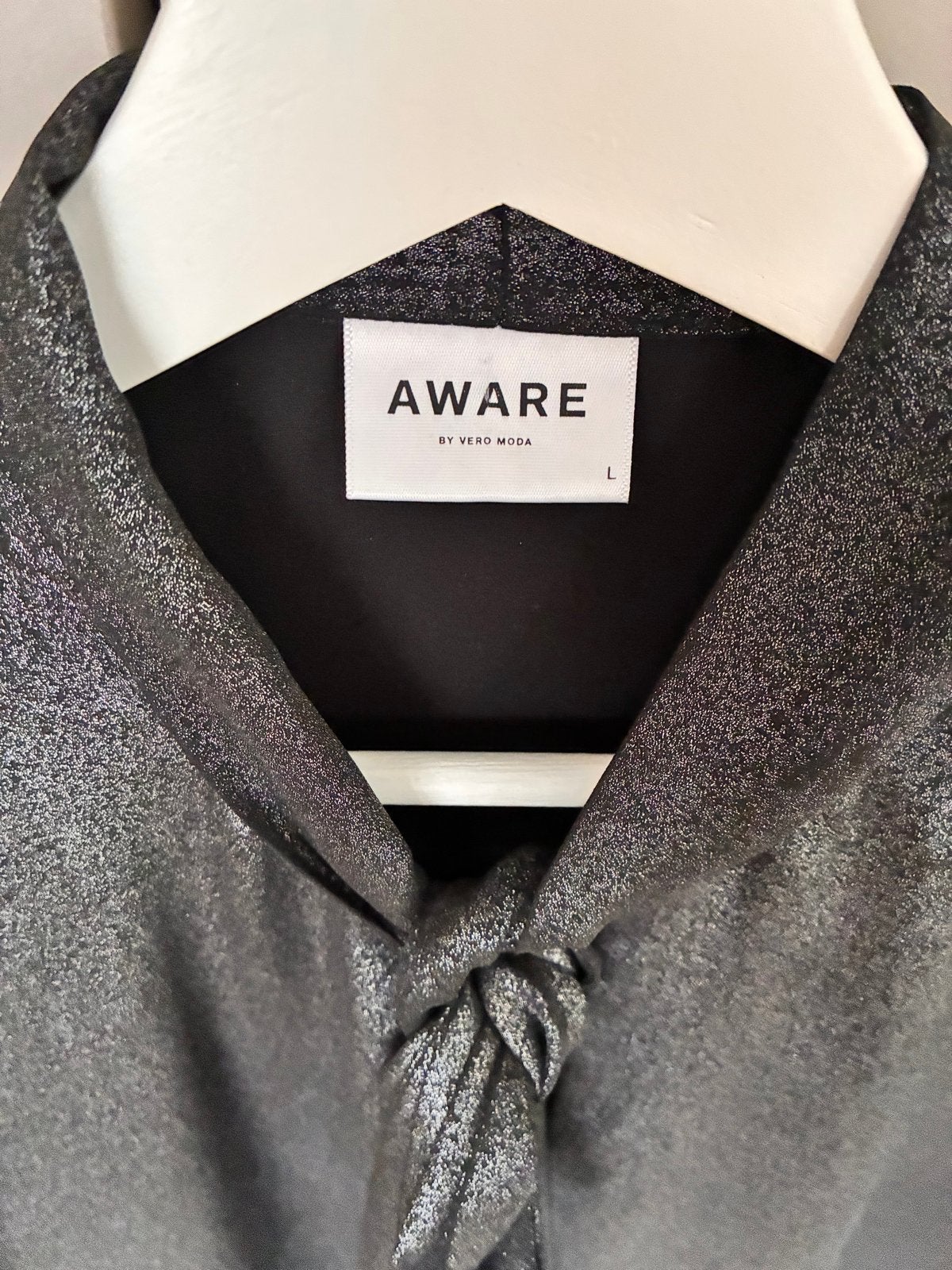 Aware by Vero Moda Blouse Maat L Zwart Glitter, Ophalen of Verzenden, Zo goed als nieuw, Maat 42/44 (L), Zwart