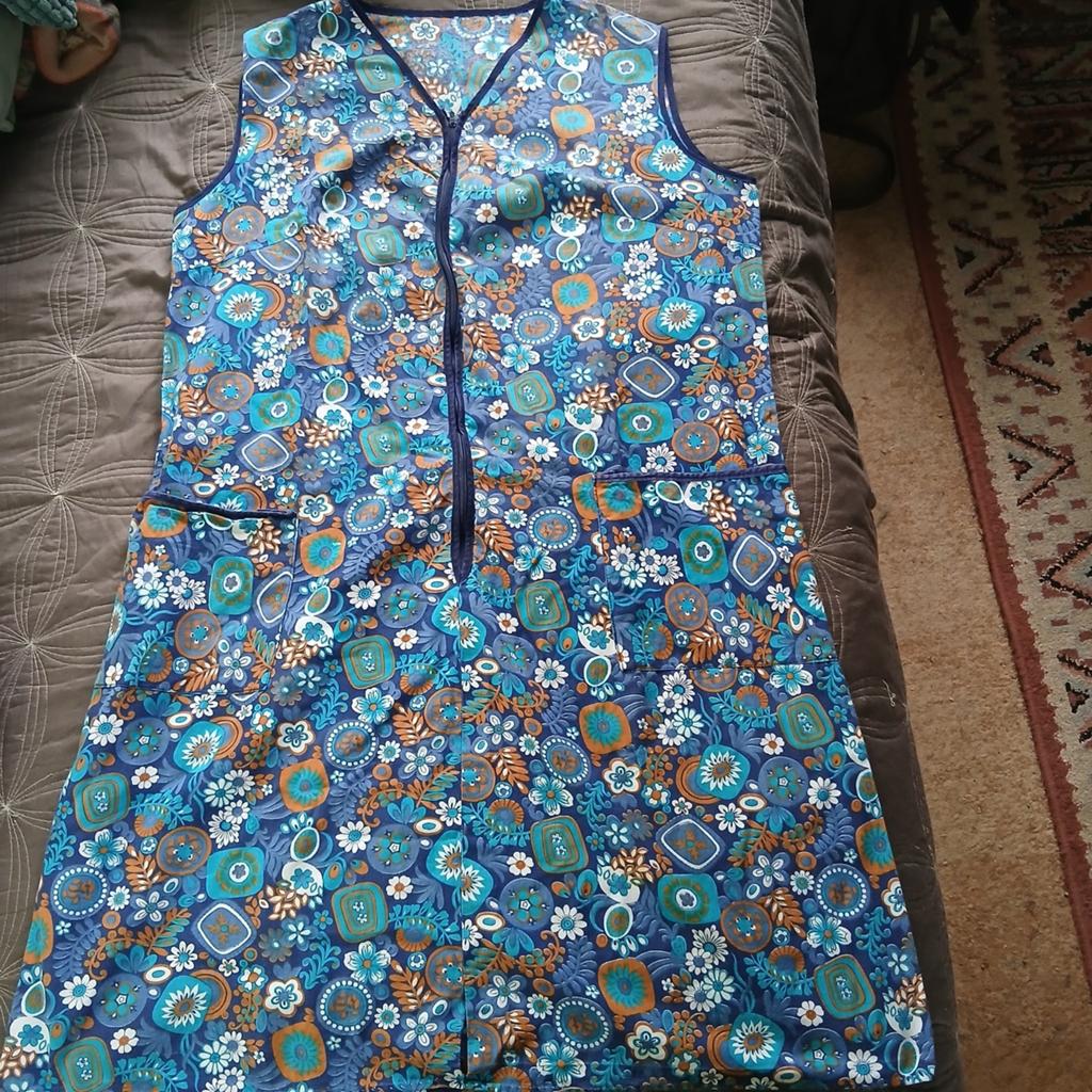 Ma flodder schort, keukenschort, jasschort. (Blauw, bruin), Ophalen of Verzenden, Broek