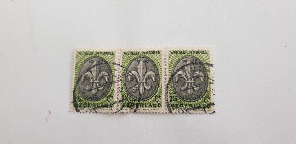 5080 nederland wereld jamboree 1937 blokje, Verzenden