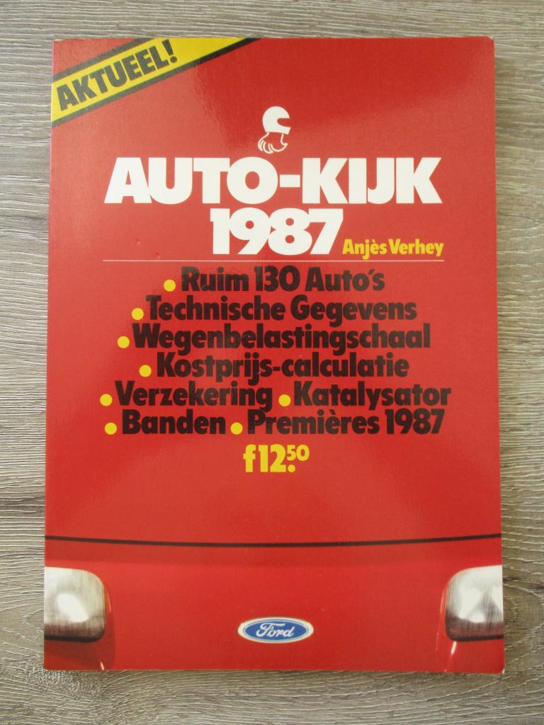 Auto-kijk 1987 - Anjes Verhey, Ophalen of Verzenden, Gelezen, Algemeen