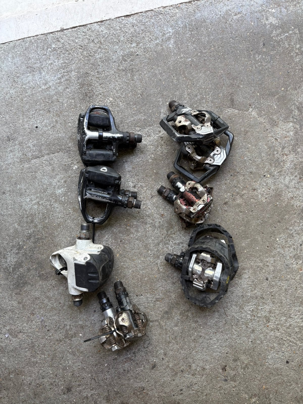 Partijtje shimano klikpedalen, Fietsen en Brommers, Fietsonderdelen, Ophalen of Verzenden, Zo goed als nieuw