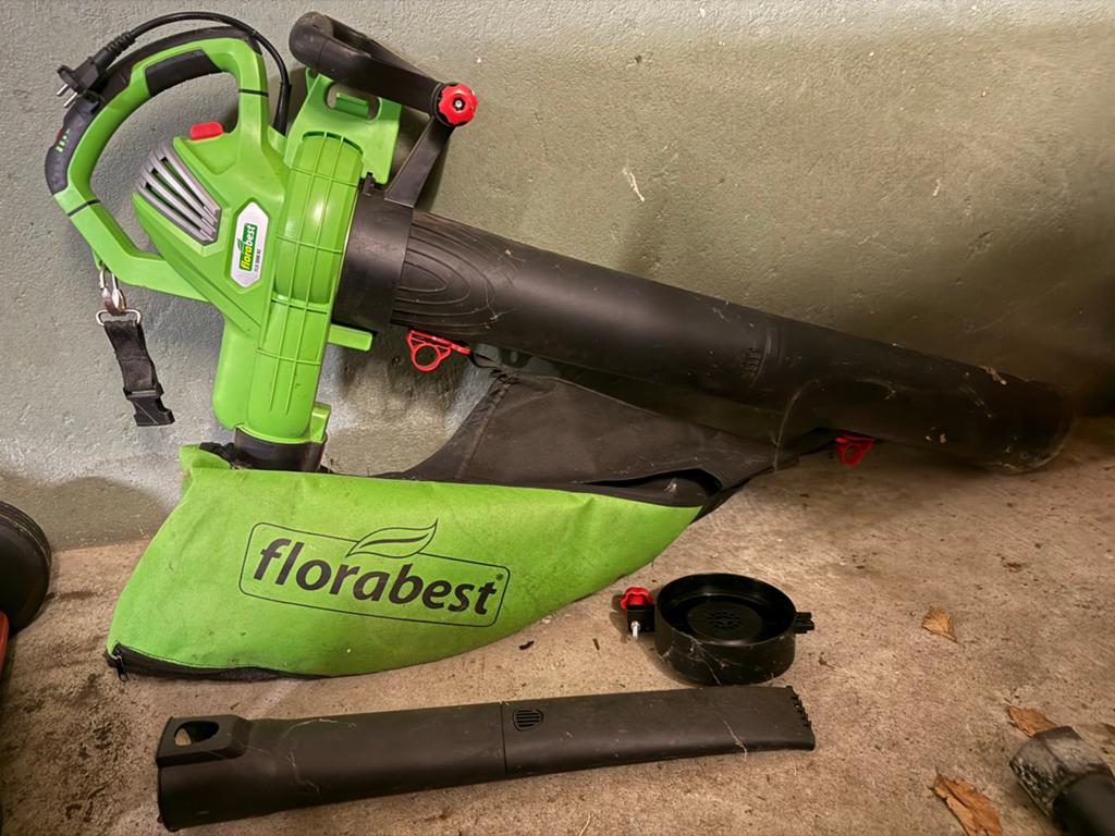Florabest Bladblazer - Krachtig en Veelzijdig, Ophalen, Gebruikt, Handgedragen, Met opvangzak