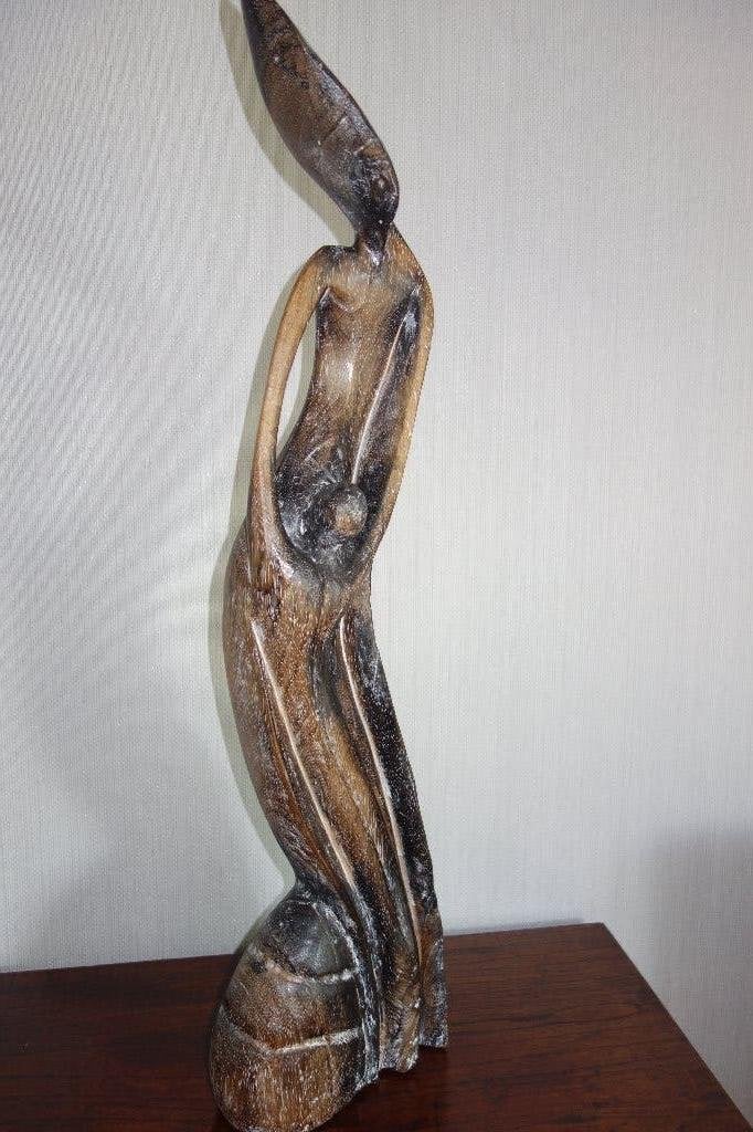 Kunst beeld hout, Antiek en Kunst, Kunst | Beelden en Houtsnijwerken, Ophalen of Verzenden, Hout, Beeld