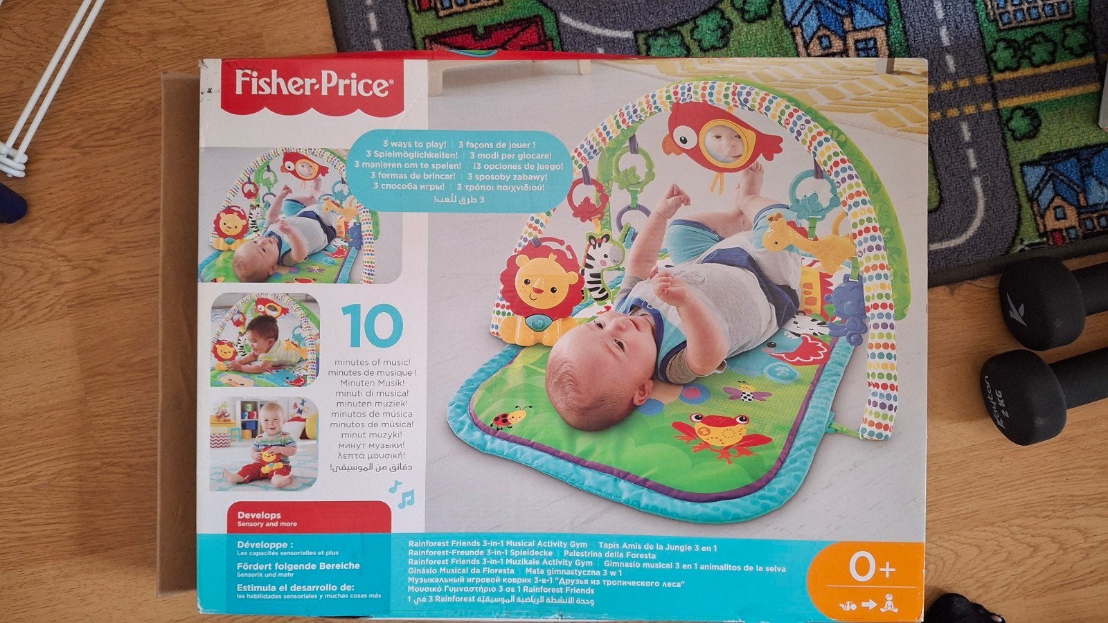 Fisher-Price Rainforest Friends 3-in-1 Muzikale Babygym, Ophalen, Nieuw, Babygym, Met geluid