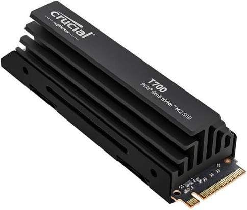 NVME Crucial T700 Pro 2TB Gen5x4 SSD with Heatsink, Computers en Software, Harde schijven, Intern, 2TB, SSD, Nieuw