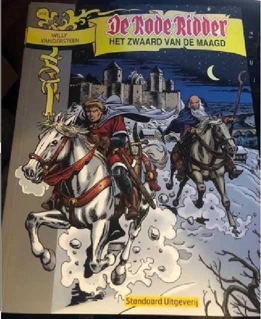 het zwaard van de maagd de rode ridder 210 g8, Eén stripboek, Ophalen of Verzenden, Zo goed als nieuw
