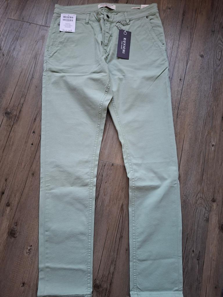 KUYICHI Dexter chino W33 L34, Ophalen of Verzenden, Nieuw, Maat 48/50 (M), Kuyichi