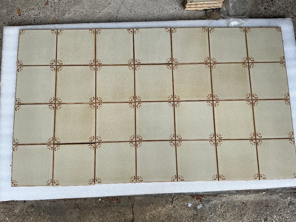 Vintage Tegeltjes royal mosa uit 1986  !, Ophalen, Minder dan 20 cm, Wandtegels, Keramiek