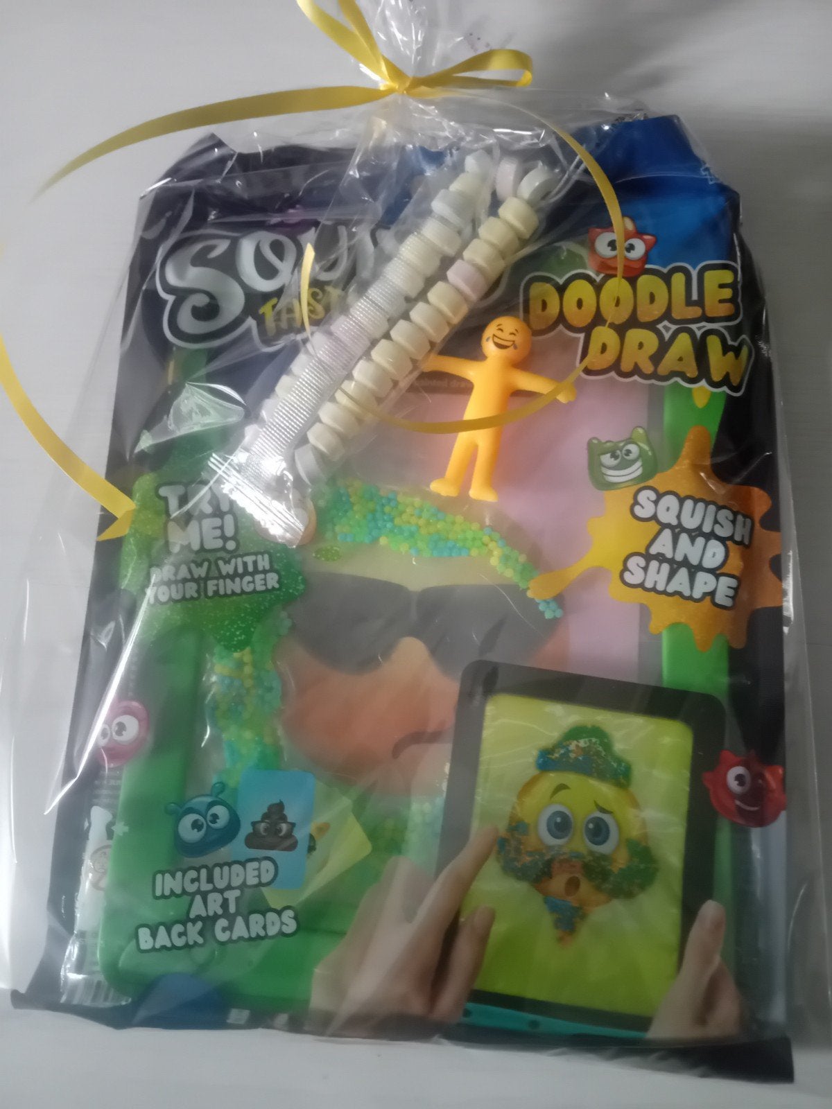 Traktatie doodle draw squishy+popje+snoepje 1.25, Ophalen of Verzenden, Nieuw, Feestartikel, Verjaardag