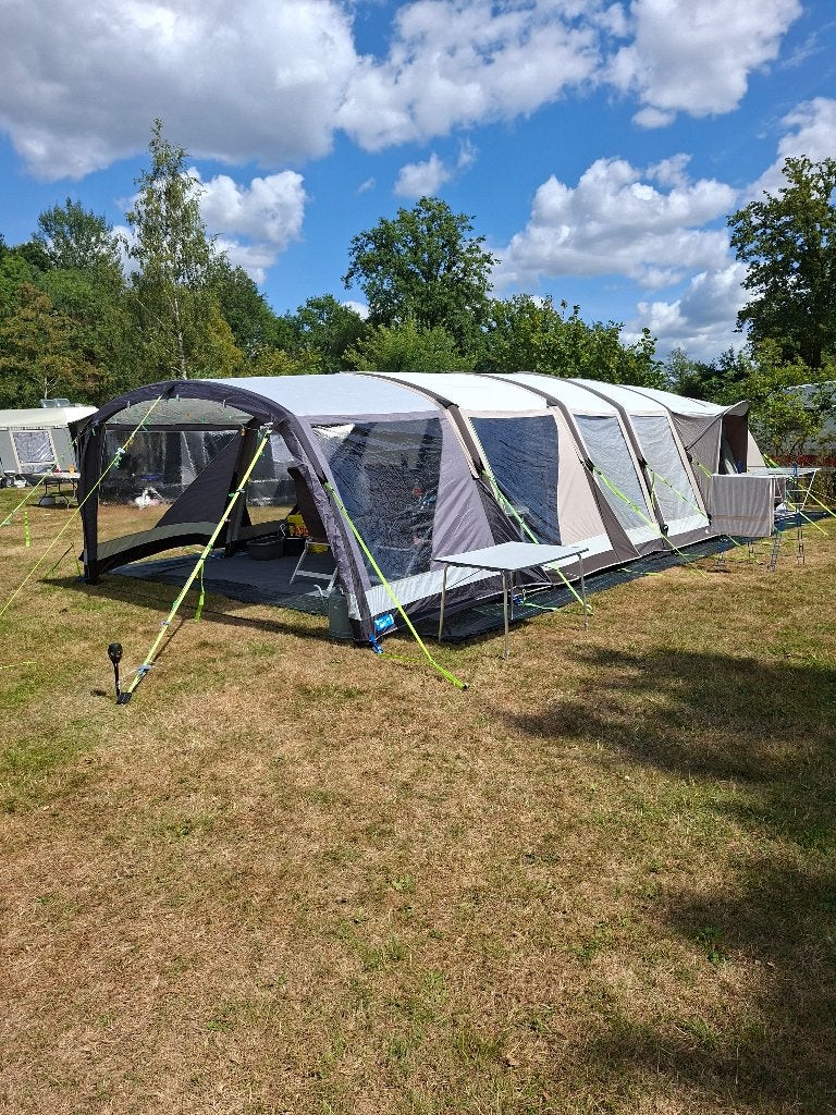 Kampa Croyde 6 air tc +aanhanger + complete inboedel, Caravans en Kamperen, Tenten, Ophalen, Gebruikt, Tot en met 6