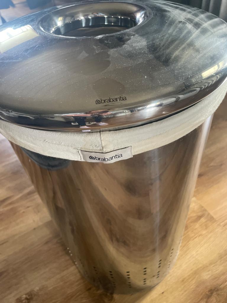 Brabantia Wasbox - RVS - 60 liter, Ophalen, Gebruikt, Zilver, Metaal