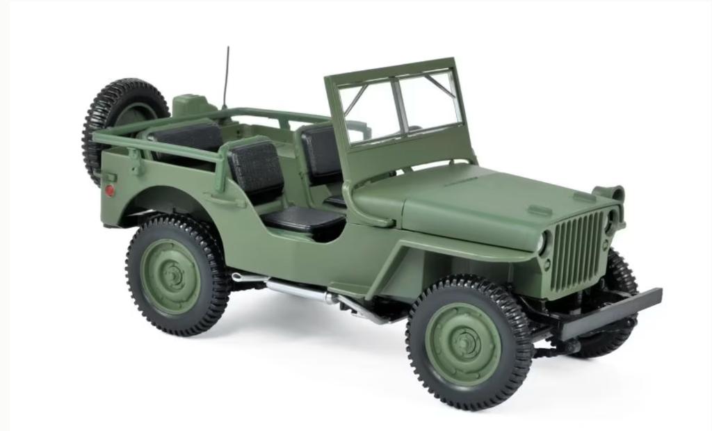 Jeep willy 1942 Leger groen schaal 1/18 NOREV ref: 189013