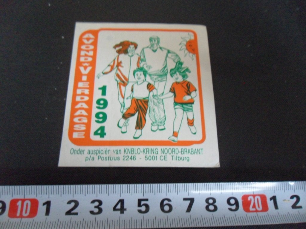 sticker Wandelsport Avondvierdaagse 1994 KNBLO Kring Noord B, Verzamelen, Ophalen of Verzenden, Zo goed als nieuw