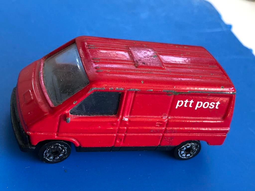 Bestelbusje PTT Post (Renault Trafic) - Corgi Van, Ophalen of Verzenden, Gebruikt, Auto